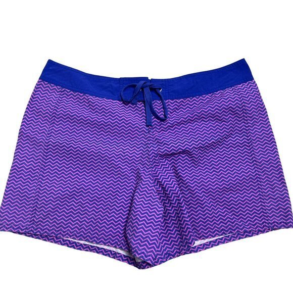 Tommy Bahama Mens Size XL Blue Pink Chevron Print Swim Trunks - Picture 1 of 9